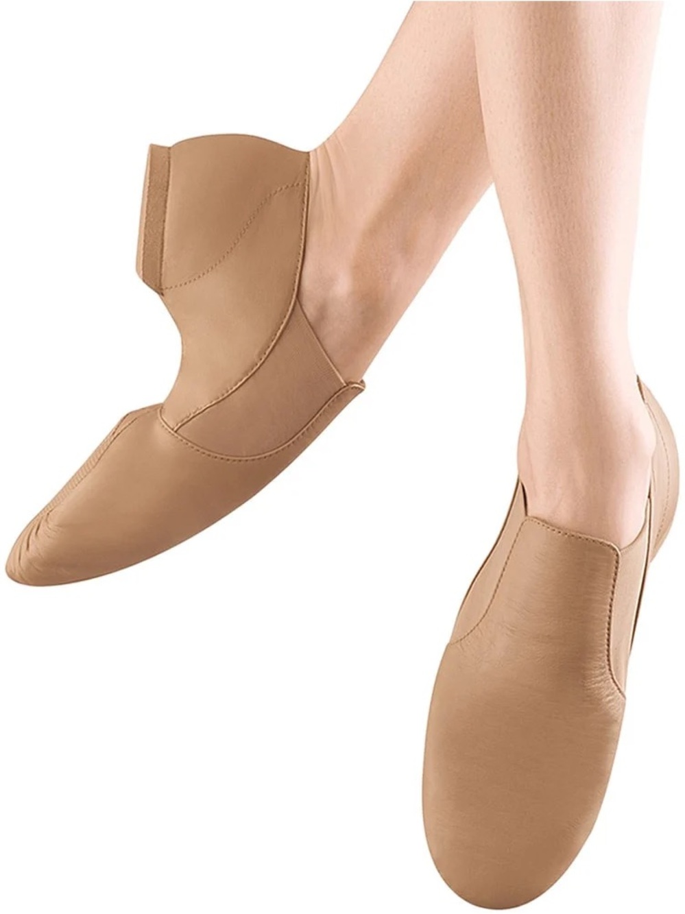 3/$50 Bloch Elasta Bootie Beige Jazz Shoes